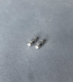 Серебряные серьги Искра с горным хрусталем