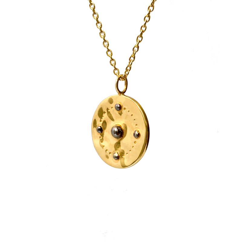 Медальон Mapu в покрытии золотом