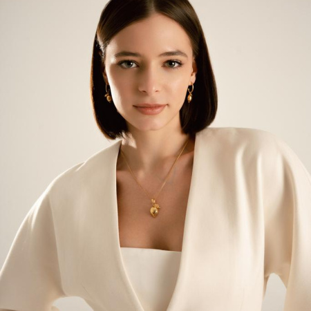 Подвеска с лимоном глянцевая в покрытии золотом (LIMONCELLO)