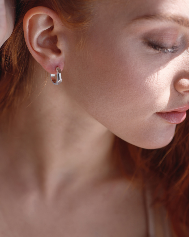 Серьги Faceted Earring