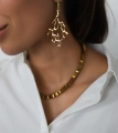 Серьги Flow gold