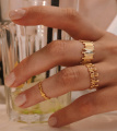 Кольцо Petra в покрытии золотом