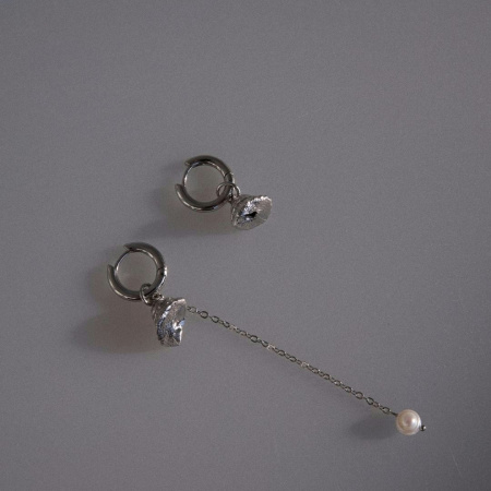 Серьги ассиметричные Жигулёвское море