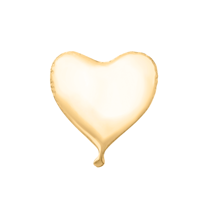 Брошь Balloons Valentine/Anti-Valentine в покрытии золотом