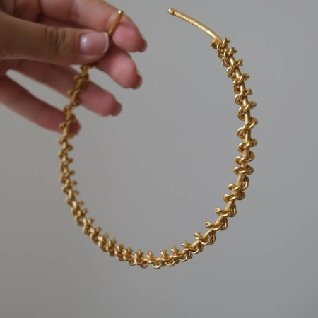 Чокер Солнечная спираль (Sun Coil) золотистый