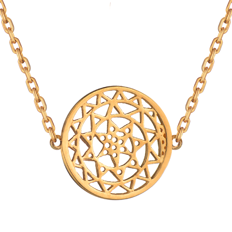 Подвеска Tibeka в покрытии золотом