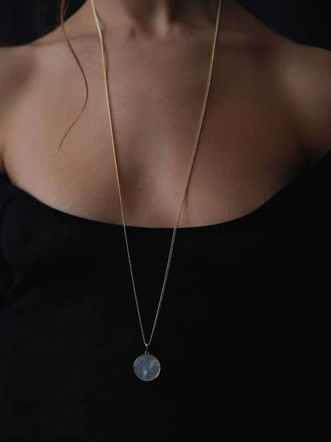 Цепочка с настроением Лунная золотистая