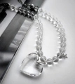 Колье-сердце Лунный блеск