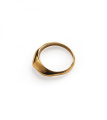 Серебряное кольцо Fluid R006 в покрытии золотом