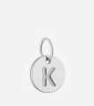 Серебряная подвеска K (монета с буквой)