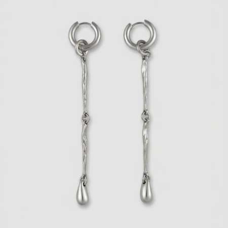 Серьги Созвездие серебристые