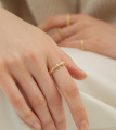 Кольцо Ovals Gold Gloss