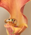 Серебряное кольцо Somuch в покрытии золотом