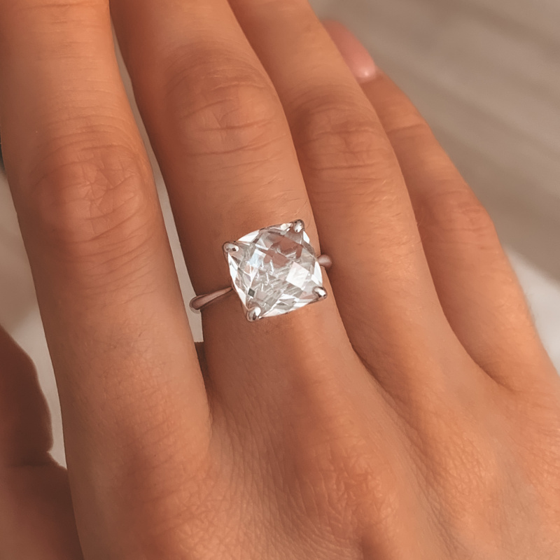 Кольцо Амстердам с горным хрусталем 