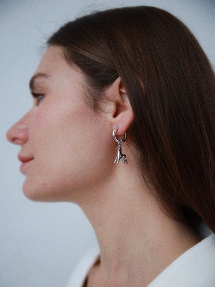 Серьги ассиметричные По коням