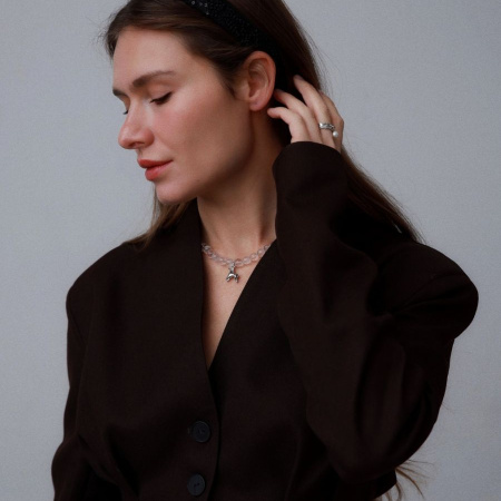 Чокер Хрустальный конь с горным хрусталём