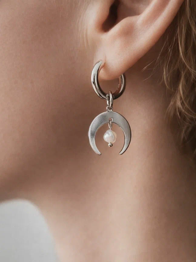 Серьги лунницы Верховная жрица