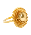 Кольцо Tsehayi в покрытии золотом