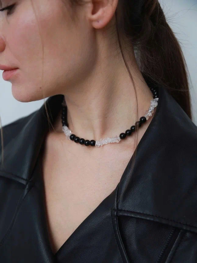 Серебряный чокер с настроением Дикая