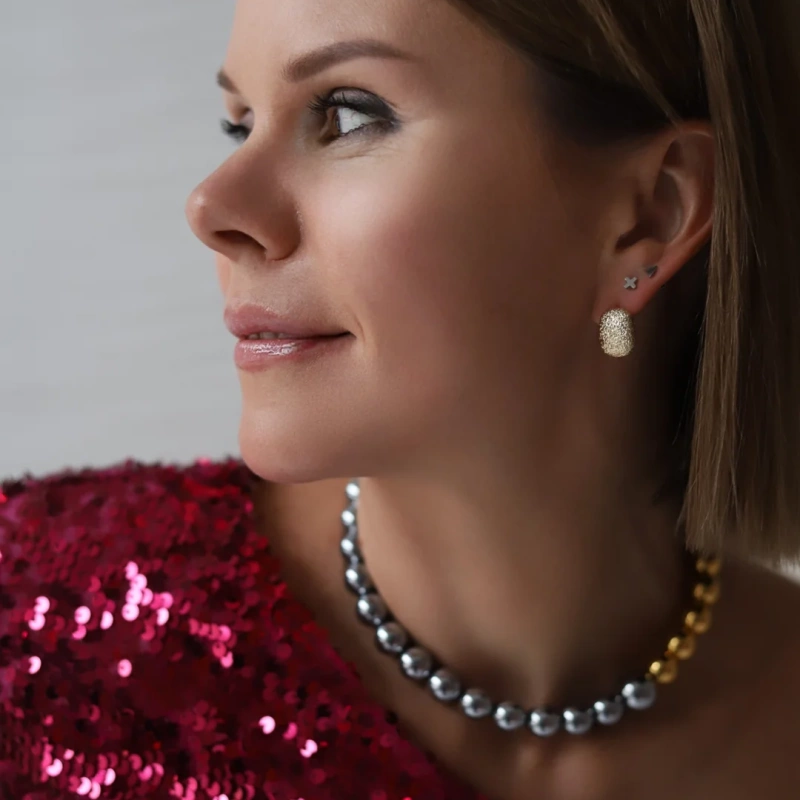 Серьги Sparkling Gold