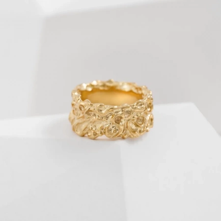 Кольцо Руно в покрытии золотом