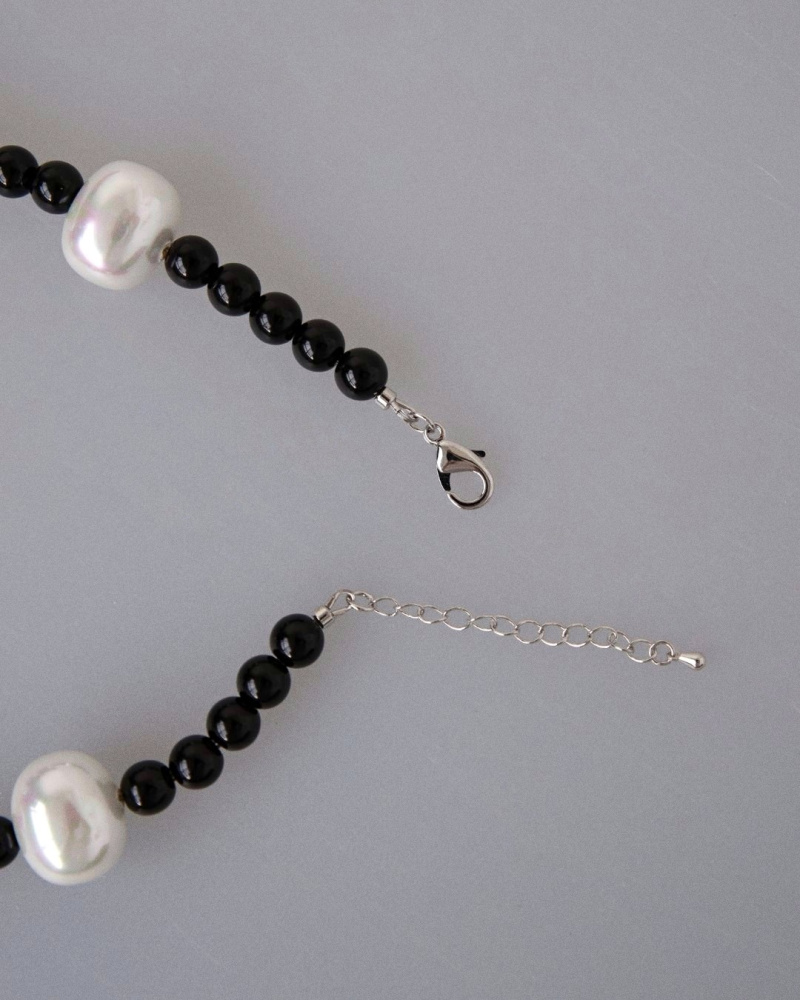 Чокер Тифлис с агатом и жемчугом