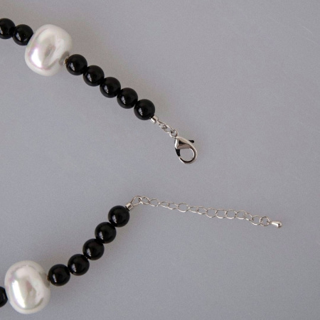 Чокер Тифлис с агатом и жемчугом