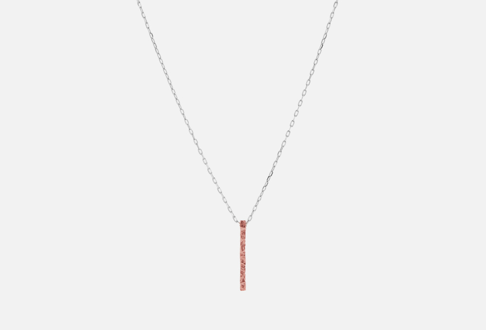 Серебряное колье Брусок Арт 