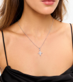 Серебряная подвеска с цепочкой Croce с крестиком