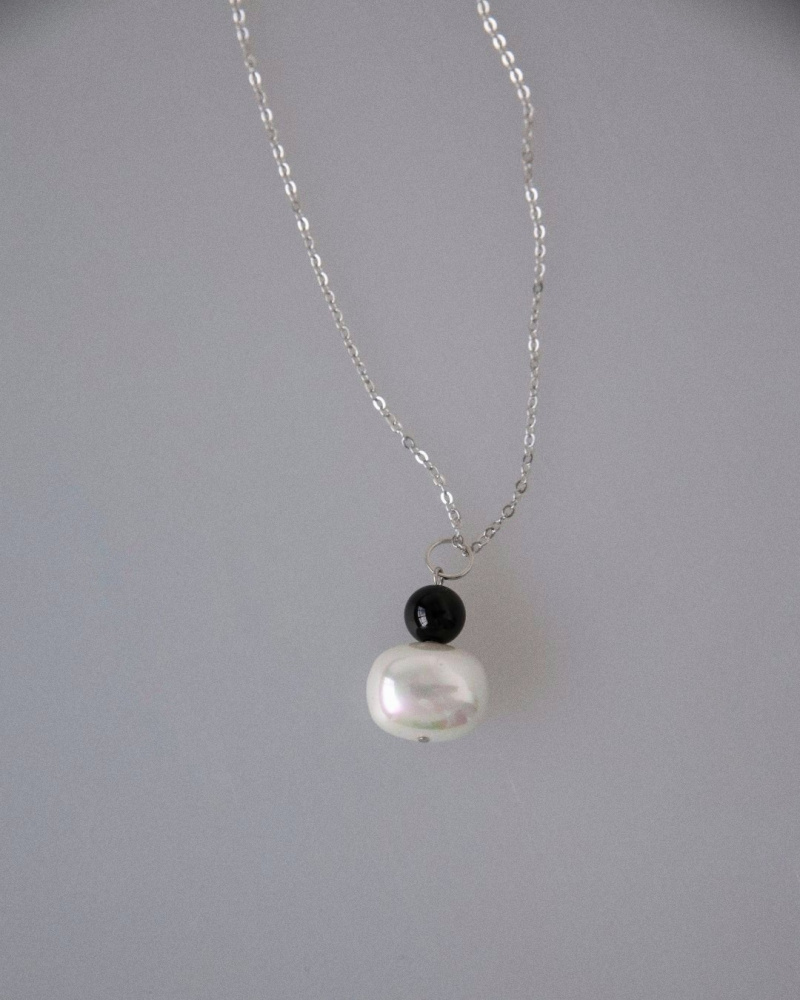 Цепочка Тифлис с агатом и жемчугом