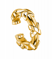 Кафф Крестик на середину уха в покрытии золотом
