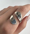 Серебряное кольцо Одуванчик 