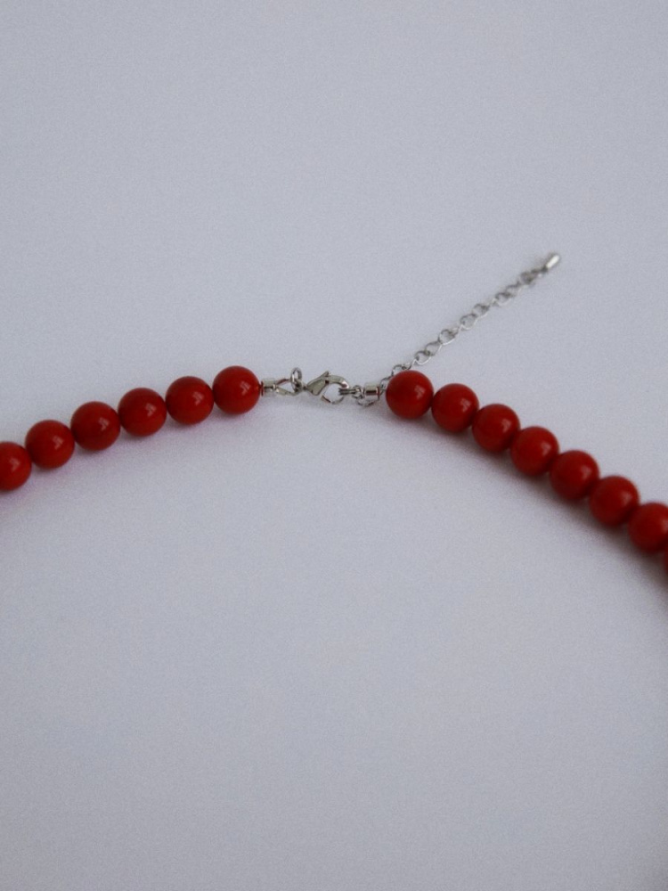 Чокер Конь-огонь с красным жемчугом