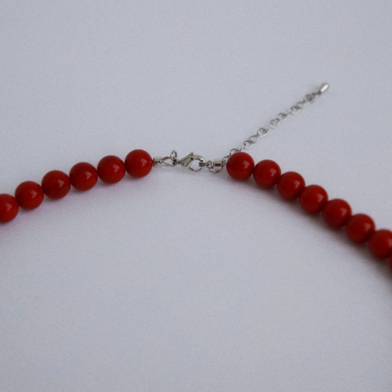 Чокер Конь-огонь с красным жемчугом