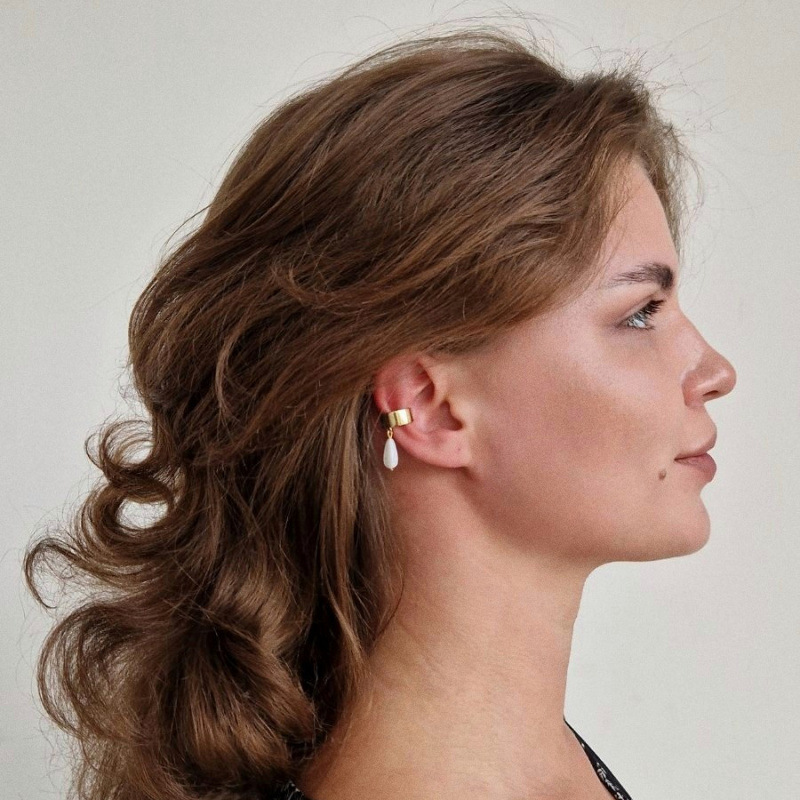 Кафф Слеза Калипсо в покрытии золотом