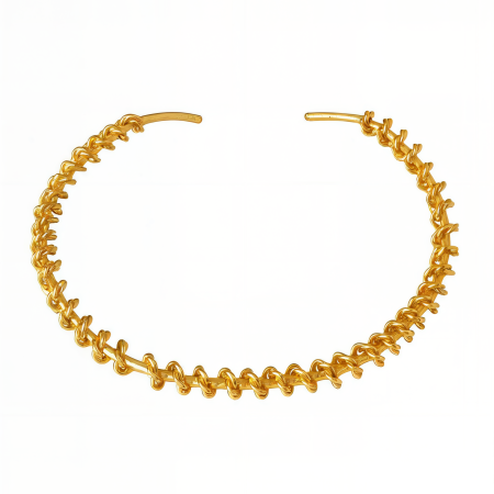 Чокер Солнечная спираль (Sun Coil) золотистый