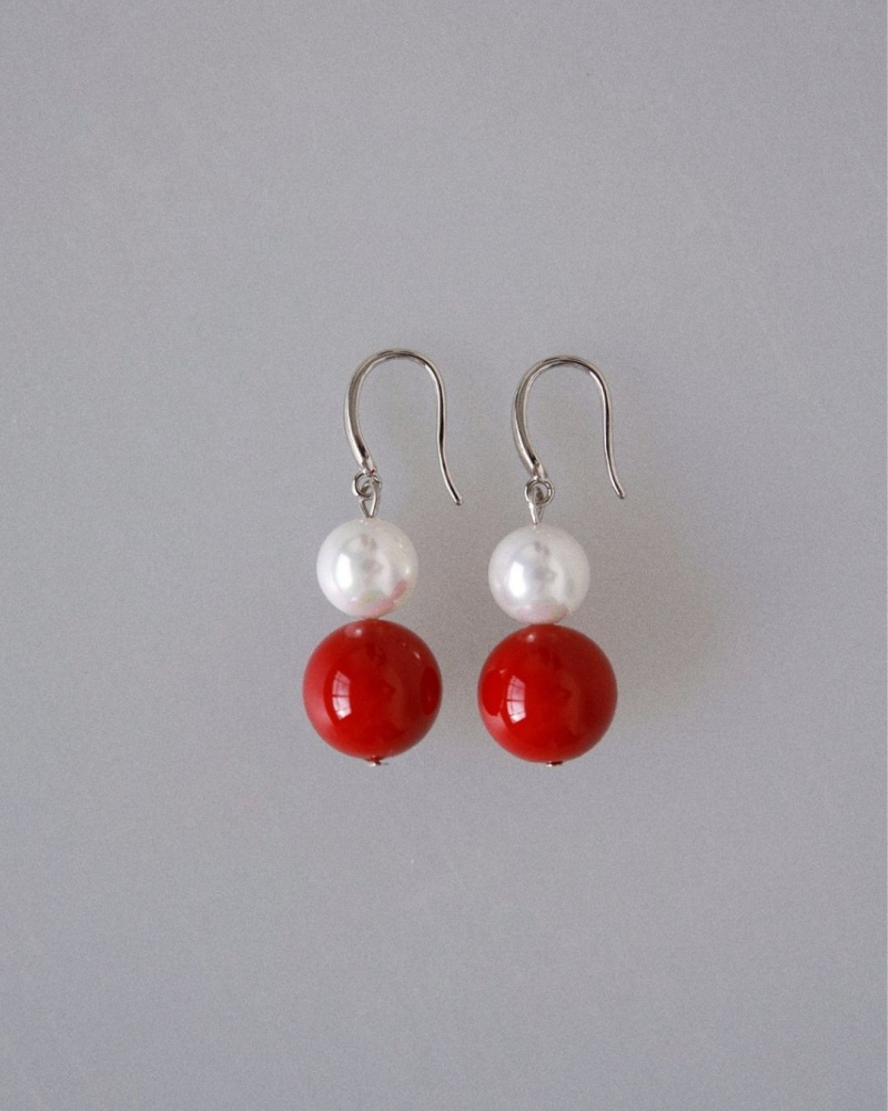 Серьги Неваляшки с жемчугом