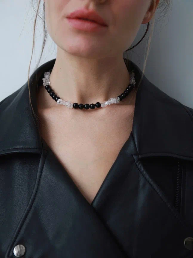 Серебряный чокер с настроением Дикая