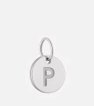 Серебряная подвеска P (монета с буквой)