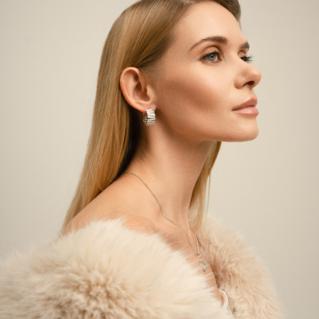 Серьги-кольца Siena