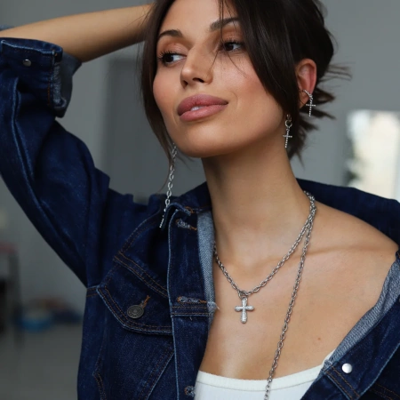 Серьги Flow cross