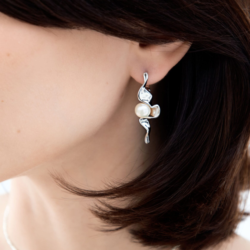 Серьги Шелк