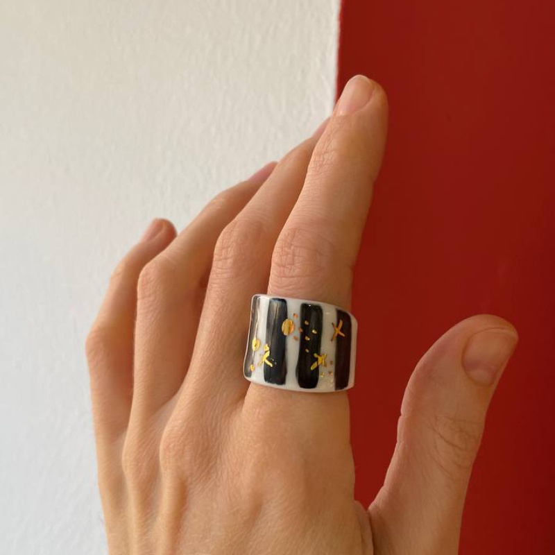 Кольцо Зебра