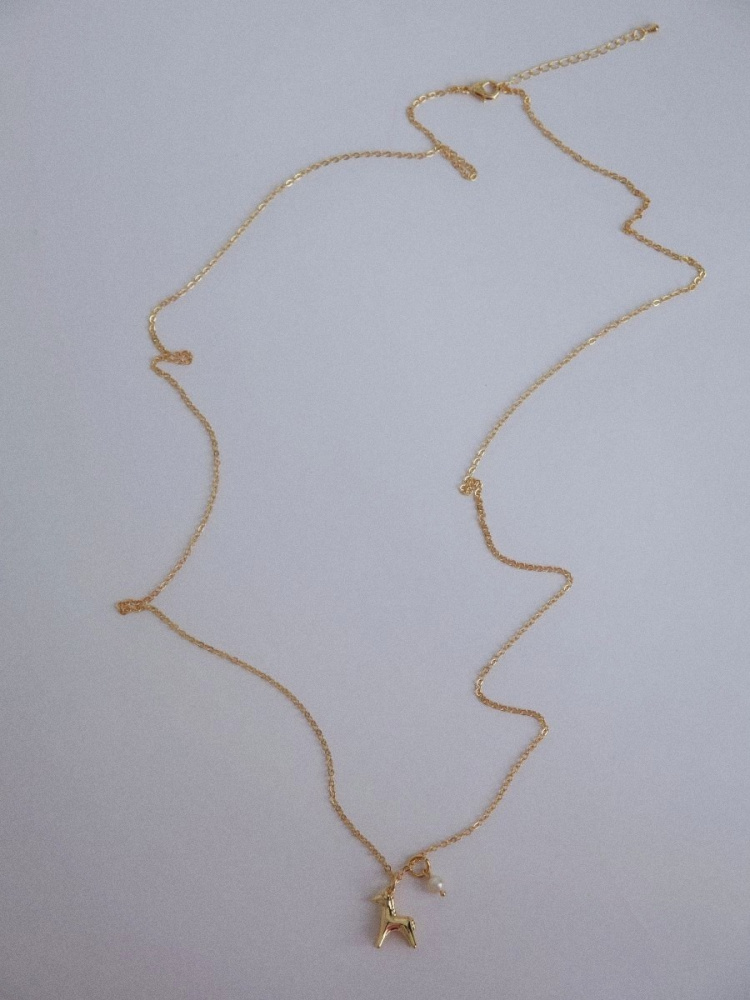 Подвеска Ход конём в покрытии золотом