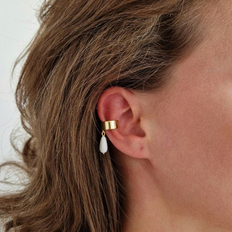 Кафф Слеза Калипсо в покрытии золотом