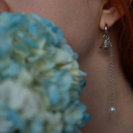 Серьги ассиметричные Жигулёвское море