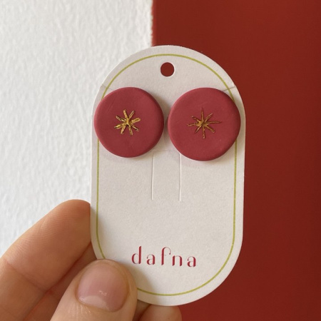 Пусеты Красные