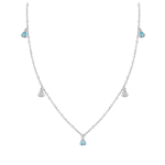 Колье Borghese с фианитами