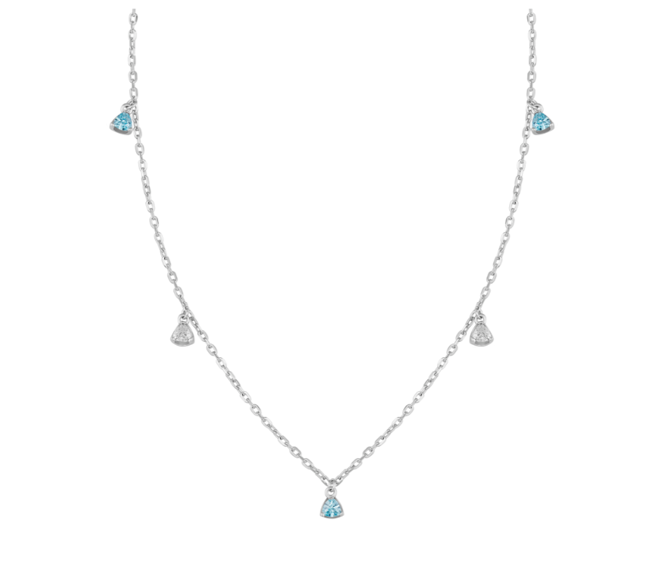 Серебряное колье Borghese с фианитами