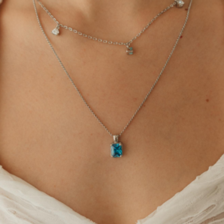 Колье Borghese с фианитами